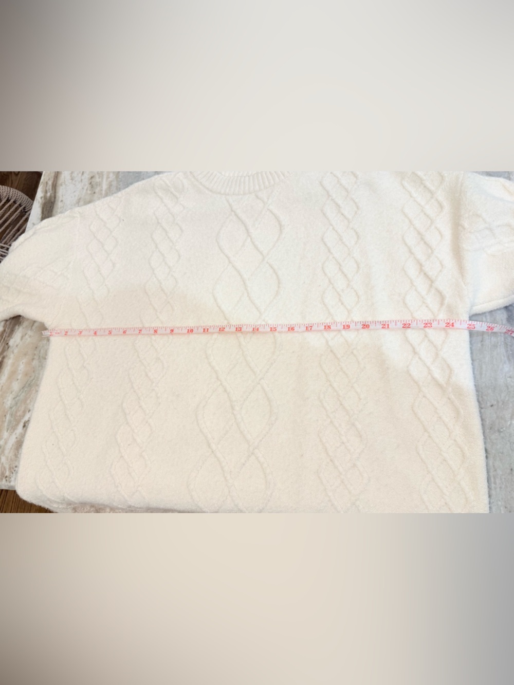 Women’s SHOW ME YOUR MUMU Canyon tunic sweater- cream fuzzy knit. Size medium - Picture 7 of 8